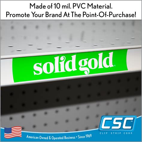 Custom Printed Price Channel Shelf Molding Strips.